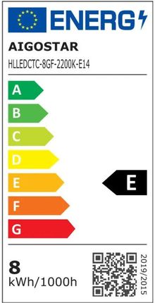 Aigostar Żarówka Led Filament Bursztynowa C35 E14 8W (B10106QQ1) - zdjęcie 4