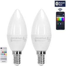 Aigostar Bluetooth Mesh C37 E14 6,5W Rgb+Cct 2Szt. (S10301O3C)