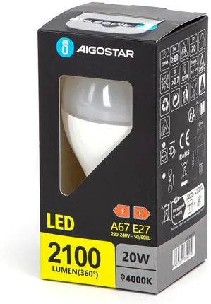 Aigostar Led A67 E27 20W 4000K (B10105LE2)