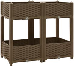 Zakito Europe Podniesiona Rabata Pp 2-Poziomowa 80X40X71cm Brązowa Ze316520
