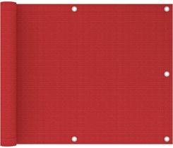 Zakito Europe Parawan Balkonowy Hdpe 75X300cm Czerwony Ze311004