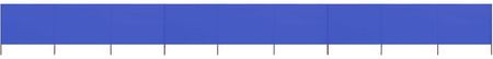 Zakito Europe Parawan Przeciwwiatrowy 9-Panelowy 1200X120cm Lazurowy Ze47197