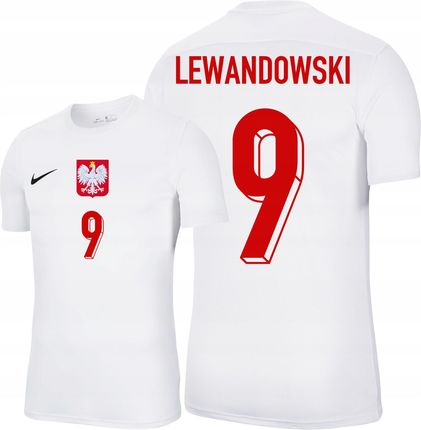 Nike Koszulka Polska Polski Męska Nadruk L Piłkarska Lewandowski