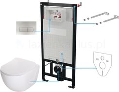 Zdjęcie Deante Peonia Zestaw WC podtynkowy 6 w 1 stal szczotkowana - Węgorzyno