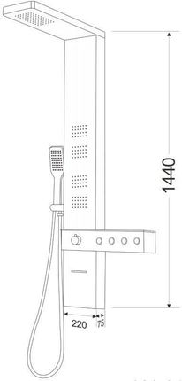 Mexen Natan Chrom 7626-04-00 - zdjęcie 2
