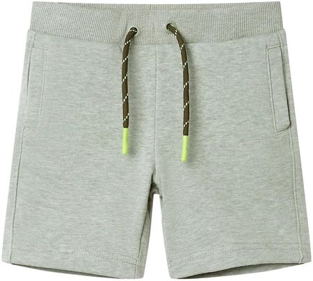 Spodenki dziecięce jasne khaki 92 (18-24 m) - bawełna/poliester