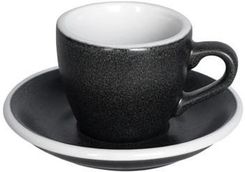 Filiżanka ze spodkiem cespresso Loveramics Egg Anthracite, 80 ml