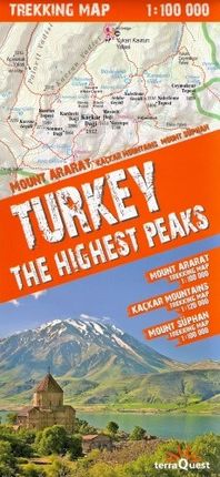 Turcja góra Ararat mapa trekingowa laminowana 1:100 000 Expressmap