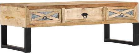 Zakito Stolik Kawowy Rustykalny Drewno Mango 110X50X38 Cm