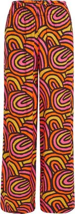 Damskie Spodnie O'Neill Malia Beach Pants Orange Rainbow Stripe