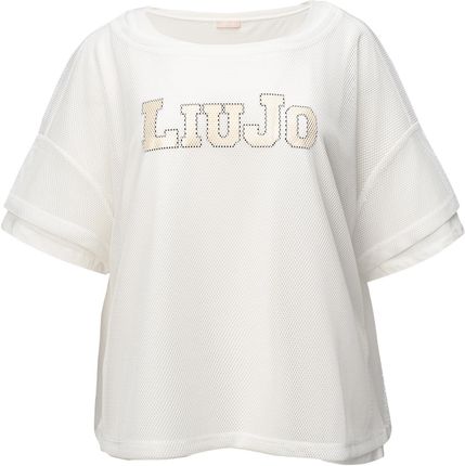 Damska Koszulka z krótkim rękawem Liu JO T-Shirt M/C Ta4181 Ta4181J466010604 – Biały
