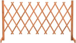 Zakito Europe Płot Kratkowy Z Litego Drewna Jodłowego 150X80cm Pomarańczowy Ze314826