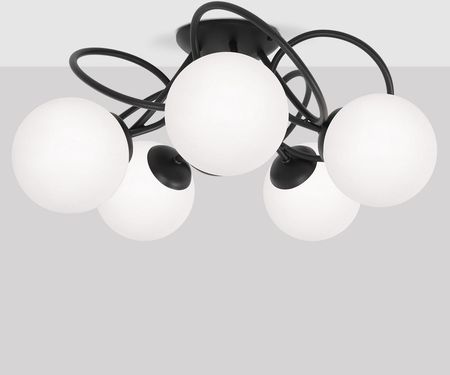 Czarno-biała lampa sufitowa w stylu klasycznym K-5351 z serii NELA