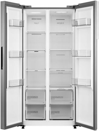 Lodówka Midea MDRS619FIE46 Side by Side 177,5 cm Srebrna - zdjęcie 2