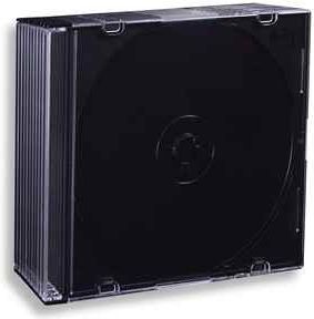 Esperanza Slim Box Czarne 5,2 mm na CD/DVD 10 szt Pakiet (E5905784760964)
