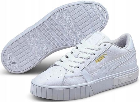 Buty sportowe damskie Puma Cali Star r.37,5 Białe Skórzane Modne Sneakersy