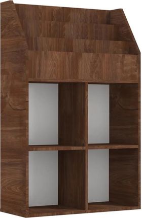 Zakito Home Regał Na Czasopisma Dla Dzieci 71X30X114 Cm Brązowy
