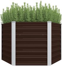 Zakito Home Metalowa Donica Ogrodowa 129X129X77cm Kolor Brązowy Zh45721