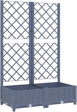 Zakito Home Donica Ogrodowa Z Kratką Ciemnoszary Pp 80X40X121,5cm Zh318250