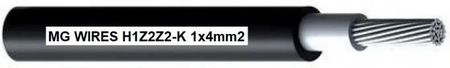 Mg Przewód Fotowoltaiczny Wires 1x4mm2 0,6/1kV Czarny H1Z2Z2-K-4mm2 Bk 50m