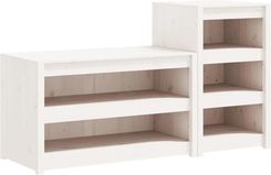 Zakito Europe Ogrodowa Szafka Kuchenna Sosnowa Biała 106X55X64cm & 55X55X92cm Ze3196131