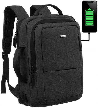 Plecak podróżny z miejscem na laptopa i portem USB Peterson