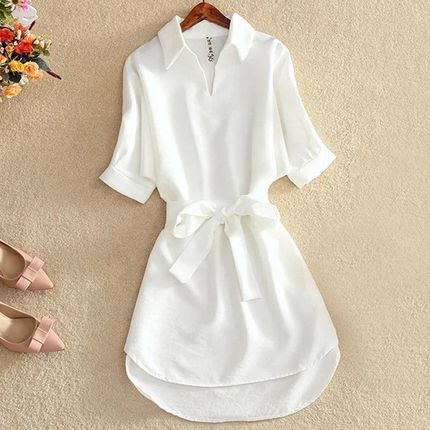 Sukienka koszulowa - Biały S