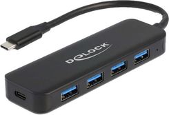 Delock Stacja/replikator USB-C Hub 4P USB 3.2 Gen 1+ PD - (64170)
