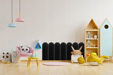 Sl24Pl Panele Ścienne Tapicerowane 30X60 Płotek Czarny Welur Gruby Miękki - zdjęcie 2