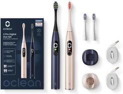 Szczoteczka elektryczna Oclean X Pro Digital Duo Set Granatowy Złoty