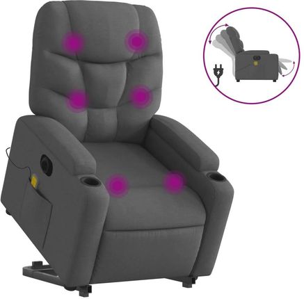 Zakito Europe Fotel Podnoszący Z Masażem 6 Punktowym 74X89X100 Cm Szary