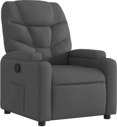 Zakito Europe Fotel Odchylany Z Uchwytami Na Napoje Ciemnoszary 74X89X100Cm