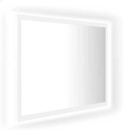 Zakito Europe Lustro Led 60X8,5X37 Białe Drewno Akryl Rgb