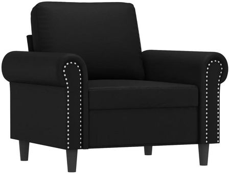 Zakito Europe Fotel Rozkładany Czarny Sztuczna Skóra 92X77X80 Cm