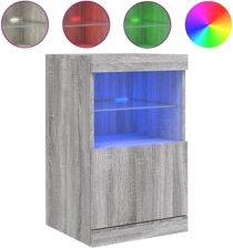 Zakito Europe Komoda Z Oświetleniem Led Rgb 41X37X67 Cm Szary Dąb