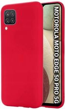 Atrax Czerwone Plecki Case Do Motorola Moto Edge 50 Pro 5G Etui Mikrofibra