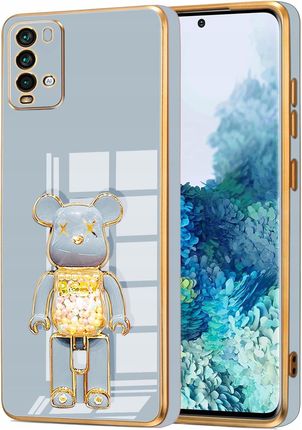 Itel Etui Do Xiaomi Redmi 9T Poco M3 Glamour Bear Uchwyt Miś Silikon Szkło