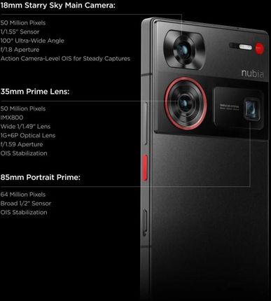 nubia Z60 Ultra Black グローバル版 16GB+512GB Nubia Z60 Ultra 5G 16/512GB Czarny - Cena, opinie na Ceneo.pl
