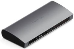 Satechi Thunderbolt 4 Dock - stacja dokująca (1x Thunderbolt 4 host port 96W, 3x Thunderbolt 4 15W, Gigabit ethernet, 3x USB-A 10Gbps, USB-A do ładowa