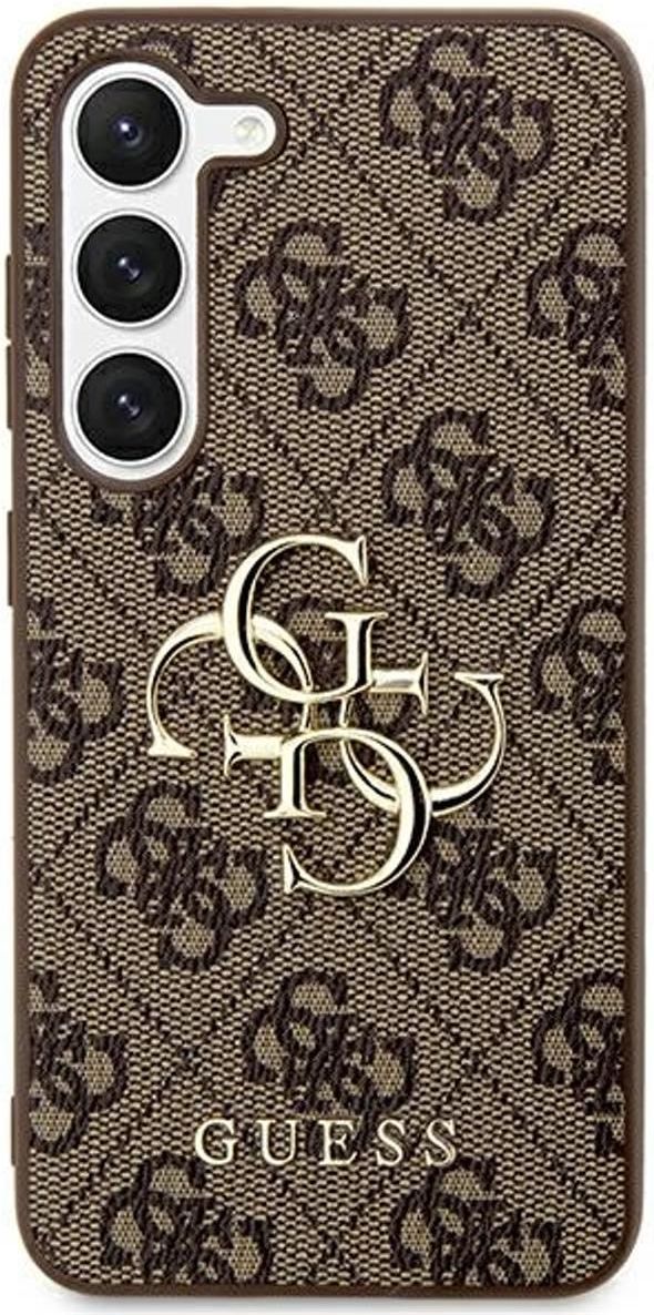 CG MOBILE Sotto licenza Guess Custodia per S25 Plus Rosa Big 4G Logo Classic