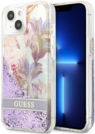 Guess Liquid Glitter Flower – Etui Iphone 13 Mini