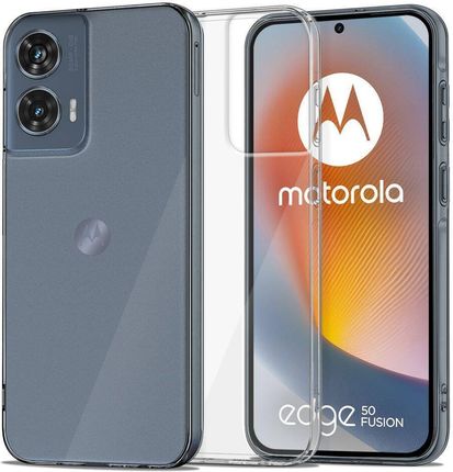Tech Protect Etui Motorola Moto Edge 50 Fusion 5G Flexair Crystal Transparentne