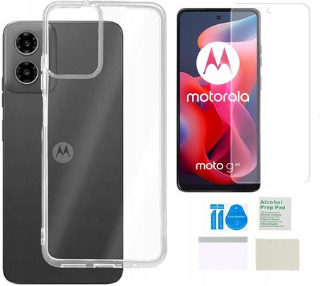 Etui Silikonowe 2Mm Do Motorola Moto G24 G04 Obudowa Case Folia Ochronna