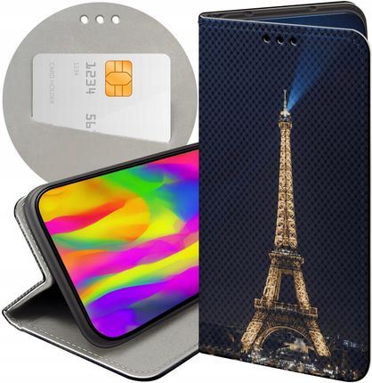 Etui Z Klapką Do Xiaomi Poco X3 Pro 5G Paryż Francja Eiffel Futerał