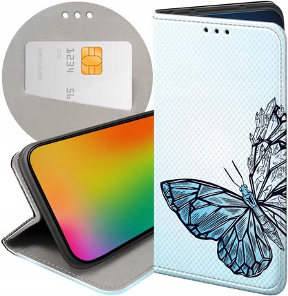 Etui Z Klapką Do Xiaomi Poco X3 Pro 5G Motyle Butterfly Barwne Case