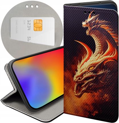 Etui Z Klapką Do Xiaomi Poco X3 Pro 5G Smoki Dragon Taniec Smoków