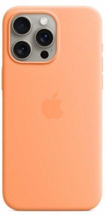 Apple Etui Silikonowe Z Magsafe Do Iphonea 15 Pro Max Pomarańczowy Sorbet