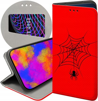 Etui Z Klapką Do Xiaomi Poco X3 Pro 5G Pająk Spider Pajęczyna Futerał