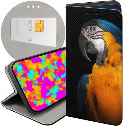 Etui Z Klapką Do Xiaomi Poco X3 Pro 5G Papuga Papużka Tukan Futerał