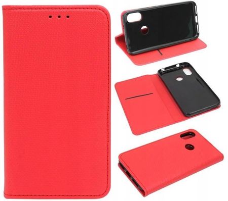 Etui Do Xiaomi Mi A2 Lite I Redmi 6 Pro Case Obudowa Smart Magnet Czerwony